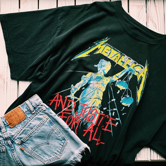 Tops - VINTAGE METALLICA 1994 CONCERT BAND T SHIRT